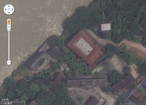 营前海关局部卫星图像