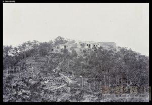 1894年拍摄的鼓岭Ramsey别墅，标注为“R. Ramsey位于‘马其顿山’的房子”（来源：布里斯托尔大学）