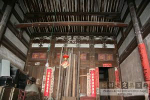 盖山后坂洋中厝大厅（严可清摄于2009年6月/仓山区文体局提供）