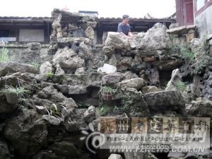 游宅内假山（来源：福州新闻网、福州晚报）