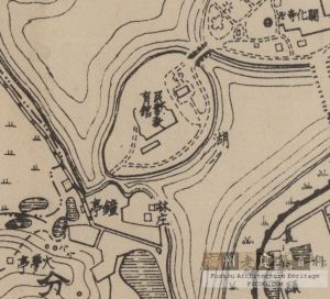 1938年福州市街图中的林庄（福州市街图/（日本）台湾总督府文教局学务课）