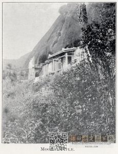 1906-1907年拍摄的鼓山白云洞良心寺，标注为Moon&nbsp;Temple（来源：毕腓力《鼓岭及其周边环境》，林轶南收藏）