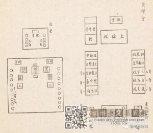 东禅寺平面图（来源：支那佛教史迹踏查记，龙吟社）