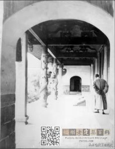 西禅寺法堂，照片拍摄于1923年，来自南加州大学图书馆。