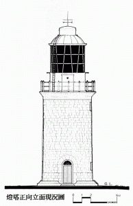 灯塔正向立面现况图（台湾“文化部”文化资产局）