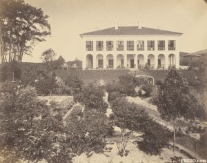 1870年同兴照相馆拍摄的太古洋行建筑（来源：Getty）