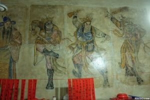 法师亭清代壁画局部（拍摄：秋千索 / 2015年7月）