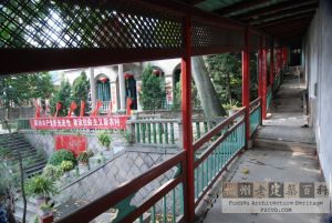 城门林之夏故居靠山廊（严可清摄于2009年4月/仓山区文体局提供）