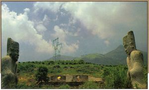 1988-1989年拍摄的闽王王审知墓（来源：《福州郊区》，林轶南收藏）