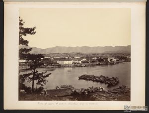 福州南郊的一部分，远处为城区（1876/1877，哈佛燕京图书馆收藏）