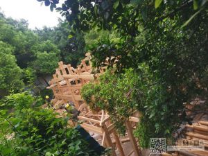 重建中的弥陀寺（咱不留名摄于2020年7月）