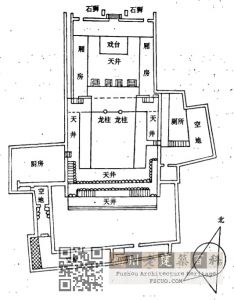 安澜会馆平面布置图（摘自《福州市仓山区建设志》）