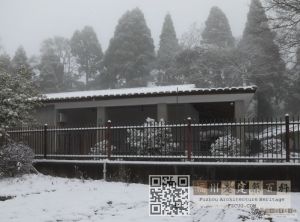 大雪覆盖下的鼓岭执事之家
（林陶江摄于2024年1月23日）
