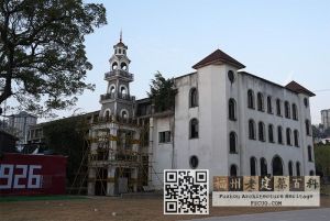 2026年2月，修缮中的船政钟楼（来源：林轶南摄）