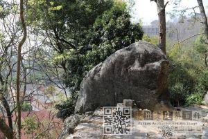 升山部分摩崖题刻所处位置（林陶江摄于20250318）